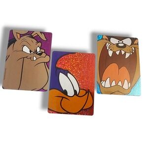Vintage 1990s Looney Tunes Vending Machine Stickers NOS Warner Bros Lot of 3